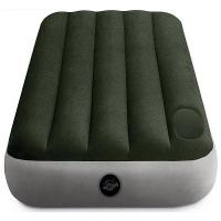 Матрас флокированный DURA-BEAM DOWNY AIRBED 76х191х25см со встроенным ножным насосом INTEX 64760
